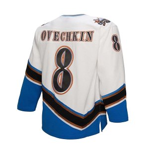 Washington Capitals Alexander Ovechkin #8 Mitchell and Ness Replica 2005 Jersey XLarge White