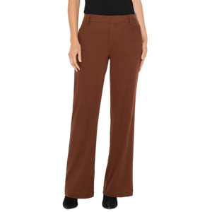 Women's Liverpool Los Angeles Kelsey Knit Dress Pants 4 Saddle Brown