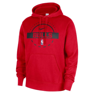 Chicago Bulls Nike 2025 Club Practice Hoodie Large Red