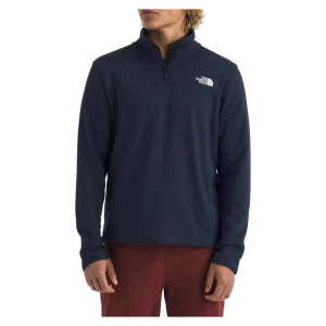 Men's The North Face Cedar Trail Grid Fleece 1/4 Zip Pullover Small Navy