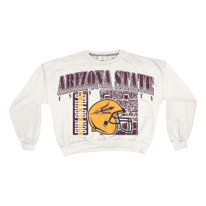 Arizona State Sun Devils Pressbox Women's Crew Small White