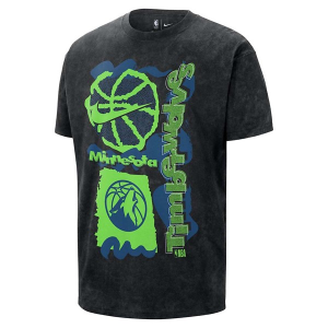 Minnesota Timberwolves M90 Vintage Nike T-Shirt Medium Black