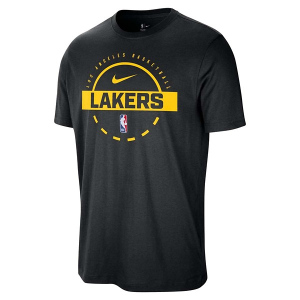 Los Angeles Lakers 2025 Practice Nike T-Shirt Medium Black