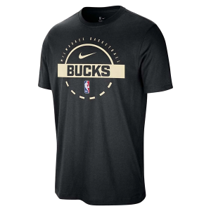 Milwaukee Bucks 2025 Practice Nike T-Shirt 2XLarge Black
