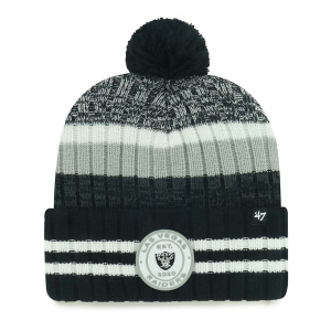 Las Vegas Raiders 47 Brand Quiver Beanie One Size Black