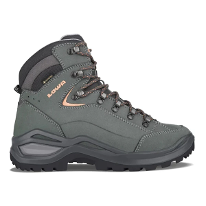 Women's Lowa Renegade EVO Mid Hiking Boots Outdoor 9.5 Graphite/Apricot