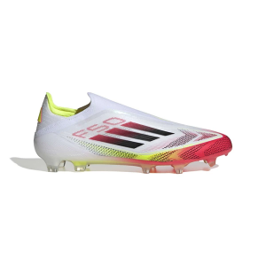 Adult adidas F50 Elite Laceless FG Molded Soccer Cleats M8/W9.5 White/Black/Red