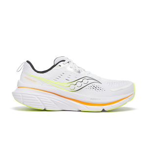 Men's Saucony Guide 18 Shoes sneakers-athletic-shoes 9.5 Regular White/Peel