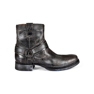 Men's BED STU Colton II Dress Boots 8 Black Greenland White