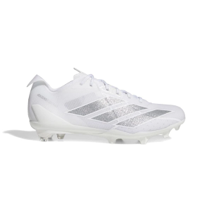 Men's adidas Adizero Electric II Molded Football Cleats 7.5 White/Silver