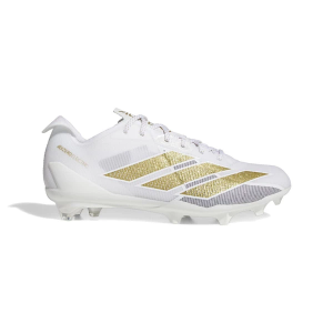 Men's adidas Adizero Electric II Molded Football Cleats 11 White/Gold