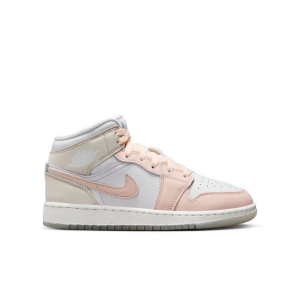 Kids' Jordan Air 1 Mid SE Sneakers sneakers-athletic-shoes Big 4.5 Regular Sail/Guava Ice/Sea Glass/Glacier Blue