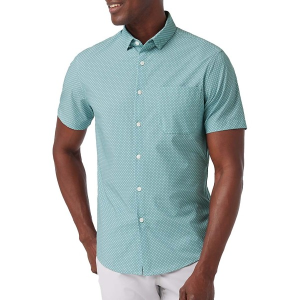 Men's Mizzen+Main Leeward Button Up Shirt Large Pale Blue Clover