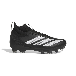 Men's adidas Adizero Impact Molded Football Cleats 10.5 Black/White/Silver