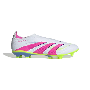 Adult adidas Predator League Laceless FG/MG Molded Soccer Cleats M7.5/W9 White/Pink