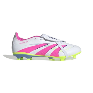 Adult adidas Predator League Fold-Over Tongue FG/MG Molded Soccer Cleats M11.5/W13 White/Pink