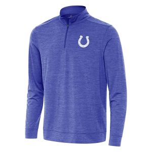 Indianapolis Colts Antigua Bright 1/4 Zip 3XLarge Dark Royal Heather
