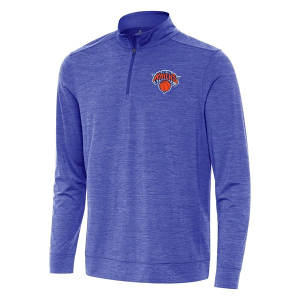 New York Knicks Antigua Bright 1/4 Zip 3XLarge Dark Royal Heather