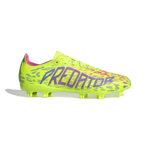 Adult adidas Predator League FG/MG Molded Soccer Cleats M8/W9.5 Yellow/Blue