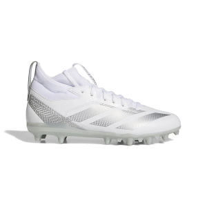 Men's adidas Adizero Impact.2 Molded Football Cleats 12 White/Metallic Silver