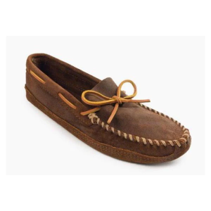 Men's Minnetonka Double Bottom Softsole Casual Slippers Regular 7.5 Brown