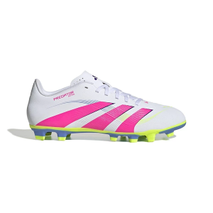 Adult adidas Predator Club FG/MG Molded Soccer Cleats M12/W13.5 White/Pink