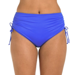 Women's 24th & Ocean Mid Waist Adjustable Swim Bottoms Contemporary 8 Periwinkle