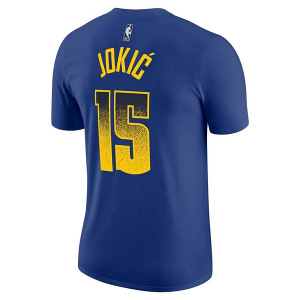 Denver Nuggets Nikola Jokic #15 Select Name & Number Nike T-Shirt Small Royal