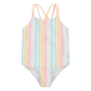 Girls' Hurley Strappy One Piece Swimsuit Toddler 2T Multi Stripes