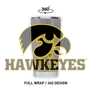 Gametime Sidekicks Iowa Hawkeyes 20oz. Stainless Steel Tumbler