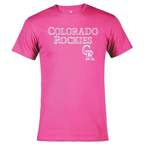 Colorado Rockies Wonderboy 6 T-Shirt 2XLarge Sapphire Pink