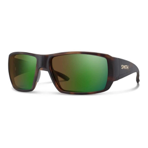 Men's Smith Guide's Choice XL Polarized Sunglasses Matte Tortoise/ChromaPop Glass Polarchromic Brown Green Mirror