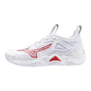 Women's Mizuno Wave Momentum 3 Volleyball Shoes sneakers-athletic-shoes M4.5/W6 Regular White-Red