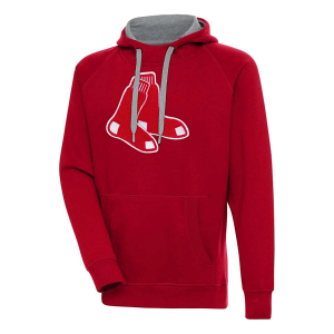 Boston Red Sox Antigua Chenille Big Logo Victory Pullover Hoodie 5XLarge Dark Red
