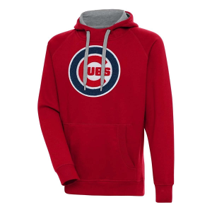 Chicago Cubs Antigua Chenille Big Logo Victory Pullover Hoodie 5XLarge Dark Red