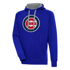 Chicago Cubs Antigua Chenille Big Logo Victory Pullover Hoodie 5XLarge Dark Royal