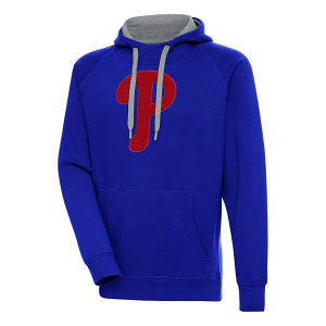 Philadelphia Phillies Antigua Chenille Big Logo Victory Pullover Hoodie 5XLarge Dark Royal