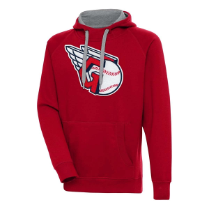 Cleveland Guardians Antigua Chenille Big Logo Victory Pullover Hoodie 5XLarge Dark Red