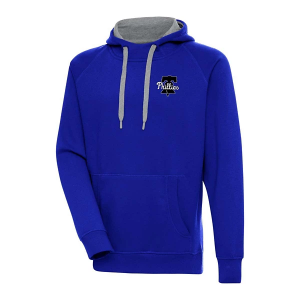Philadelphia Phillies Antigua Chenille Chest Logo Victory Pullover Hoodie 5XLarge Dark Royal