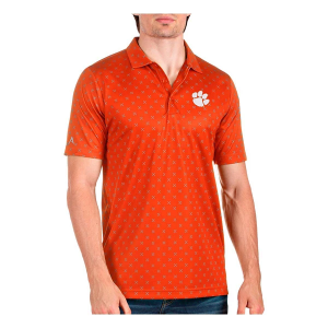 Clemson Tigers Antigua Spark Polo Large Mango