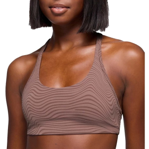Women's prAna Luxara Racerback Sports Bra Medium Carob Wavee