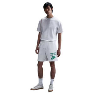 Men's Nike Club Knit Lounge Shorts Large White/White/Stadium Green