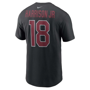 Arizona Cardinals Nike Marvin Harrison Jr #18 Name & Number T-Shirt Large Black