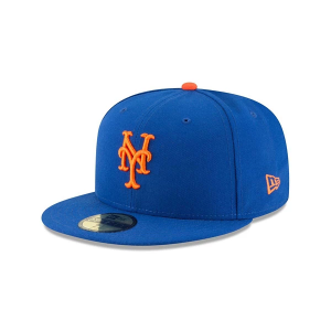 New York Mets New Era 2021 On Field 59Fifty Fitted Hat 7 3/8 Royal/Orange
