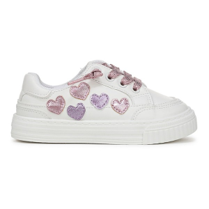 Girls' Blowfish Malibu Aurora Flowers Sneakers sneakers-athletic-shoes Little 12Y Regular White