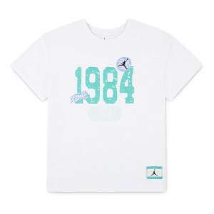 Kids' Jordan Training Camp 1984 T-Shirt XLarge White
