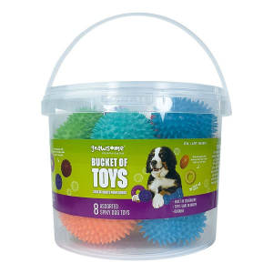 Gnawsome Assorted Spiky Toy Bucket