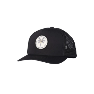 Women's Salty Crew Queen Palm Trucker Adjustable Hat One Size Black
