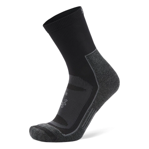 Adult Balega Blister Resist Singles Crew Running Socks Large Grey/Black