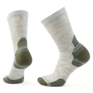Women's Smartwool Crew Hiking Socks Large Ash/Green Singles